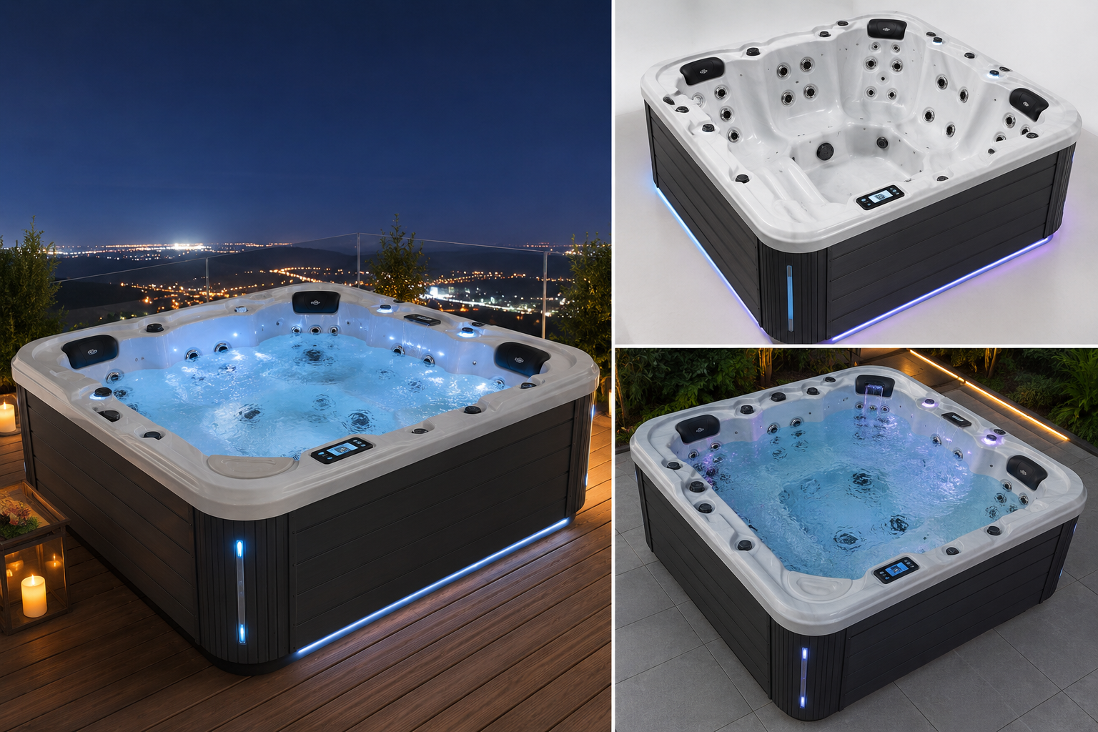 Luxe Corner 6-Person Spa