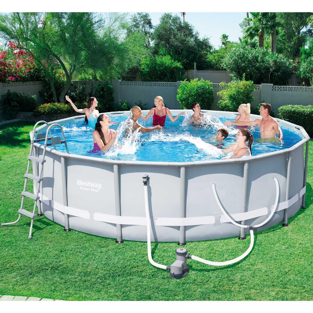 TidalFrame Oval Steel Pool