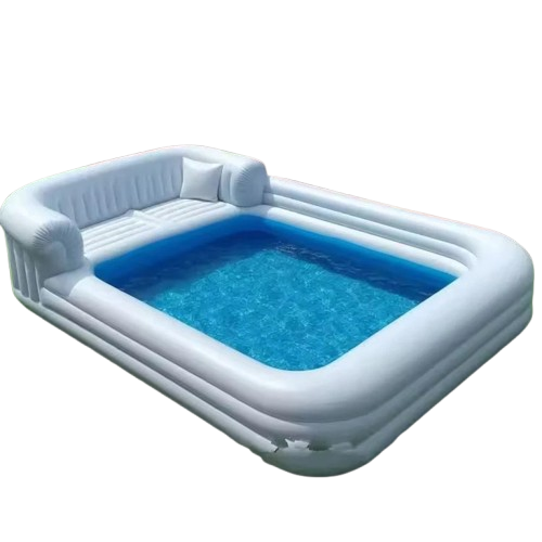White Inflatable Sofa Pool